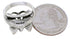 Multicolor Southwestern Silver Butterfly Ring Size 6 EX61246